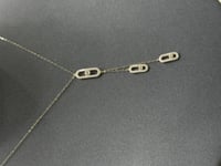 عقد ثلاث مستطيلات ذهب تصميم الماس