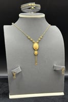 طقم ذهب صافي عيار 21 وزن 6.9 جرام