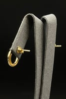 حلق شكل مسمار ذهب صافي