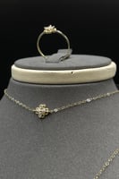 طقم اطفال وردة ذهب تصميم الماس