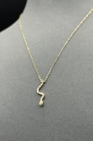 عقد ثعبان مع باقيت ذهب تصميم الماس عيار 18 وزن 1 ج...