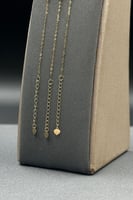 اسوارة جنزير مع كور ذهب صافي