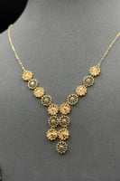 طقم وردات ذهب صافي عيار 21 وزن 5.7 جرام