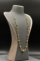 عقد كور مع حلقات ذهب صافي عيار 21