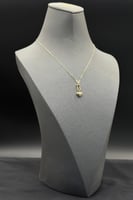 عقد قلب ذهب صافي عيار 18 وزن 1.1 جرام