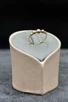 خاتم كور ذهب صافي ملون ايطالي عيار 18 وزن 0.8 جرام