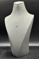 عقد دائري ذهب تصميم الماس عيار 18 وزن 0.7 جرام