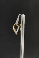 حلق ذهب صافي حفر ليزر عيار 18 وزن 2.6 جرام