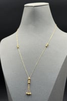 عقد كور نازل ناعم ذهب صافي عيار 21 وزن 1 جرام