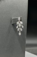 طقم ذهب ابيض جديد بتصميم الماسي فاخر