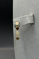 طقم خلية ذهب تصميم الماس عيار 18 وزن 23 جرام