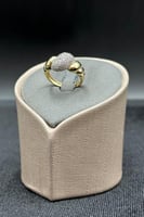 خاتم امواج ذهب تصميم الماس عيار 18 وزن 2.2 جرام