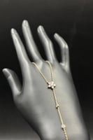 كف ذهب تصميم الماس عيار 18 وزن 4.8 جرام