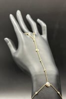 كف ذهب تصميم الماس عيار 18 وزن 3.8 جرام