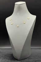 شوكر وردات ذهب تصميم الماس عيار 18 وزن 2 جرام