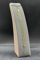 إسوارة سلم ذهب صافي عيار 18 نعومة ليرا وزن 5.3 جرا...