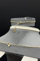 طقم جنزير ذهب تصميم الماس عيار 18 وزن 15.8 جرام