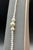 اسوارة لؤلؤ نحيف شكل شمس عيار 18 وزن 0.8 جرام