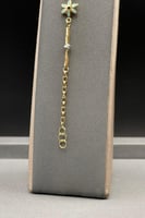 عقد مع اسوارة ذهب تصميم الماس عيار 18