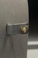 طقم اطفال شكل فراشة ذهب تصميم الماس