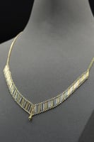 عقد السلالم ذهب صافي ايطالي عيار 18 وزن من 7.5 الى...