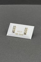 حلق طبي ذهب تصميم الماس عيار 18