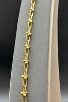 إسوارة جنزير ذهب صافي عيار 21 أصالة نوفا وزن 7.2–7...