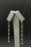 حلق كور ذهب صافي عيار 18 وزن 0.8 جرام