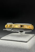 اسوارة وردة ذهب تصميم الماس عيار 21 وزن من 13.2 ال...