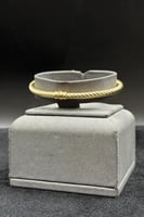 اسوارة مع خاتم ذهب تصميم الماس عيار 18 وزن 17.5 جر...