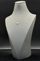 عقد اطفال قلب مع فص ذهب تصميم الماس عيار 18 وزن من...