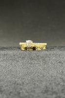 دبلة توينز ذهب تصميم الماس عيار 18 وزن 2.5 جرام