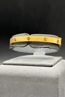 إسوارة ذهب صافي عيار 21 كلاسيك أورين وزن 8.9–9 جرا...