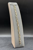 اسوارة جنزير ذهب صافي ملون ايطالي عيار 18 وزن 3.5...