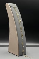 خلخال دوائر مع وردة ذهب صافي