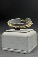 اسوارة شوطين ذهب صافي ايطالي عيار 18 وزن من 1.3 ال...