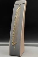 اسوارة دوائر ذهب صافي ملون عيار 18 وزن 8.3 جرام