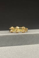 طقم مجدول ذهب صافي عيار 21 وزن 16.1 جرام