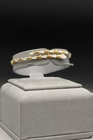 اسوارة مع خاتم ذهب صافي ملون عيار 18 وزن 10.2 جرام