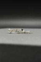 دبله توينز ذهب ابيض تصميم الماس يزيد اصابعك جمالا