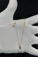 شوكر مستطيل ذهب تصميم الماس عيار 18 وزن من 1.7 الى...