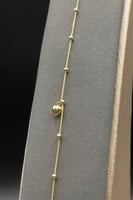 اسوارة كور مع قلب ذهب صافي