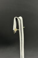 حلق شكل ايس كريم ذهب تصميم الماس عيار 18 وزن 0.4 ج...