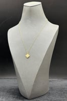 عقد وردة ذهب صافي عيار 21 وزن من 1.1 الى 1.2 جرام