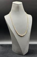 عقد ذهب عيار 18 بتصميم كور ايطالي وزن 9.4 جرام