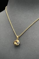 عقد مكرونة ذهب صافي عيار 18 وزن 2.2 جرام