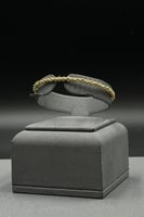 اسوارة مع خاتم ذهب ايطالي بتصميم كور أنيق بوزن 9.9...