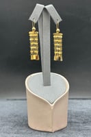 حلق ذهب تصميم الماس عيار 21 وزن 4.1 جرام