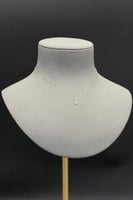 عقد نجمة مفرغ ذهب تصميم الماس عيار 18 وزن 0.3 جرام