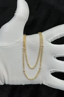 عقد مجدول دورين ذهب صافي عيار 18 وزن 2.8 جرام